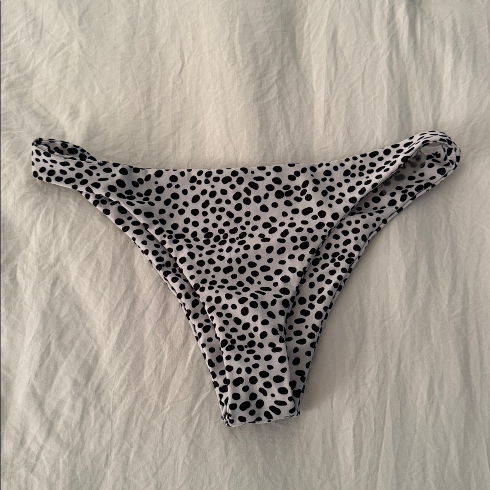 SHEIN Black and White Polka Dot Bikini Bottom
